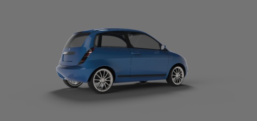 蓝旗亚Lancia Ypsilon轿车外壳模型3D图纸 Solidworks设计缩略图